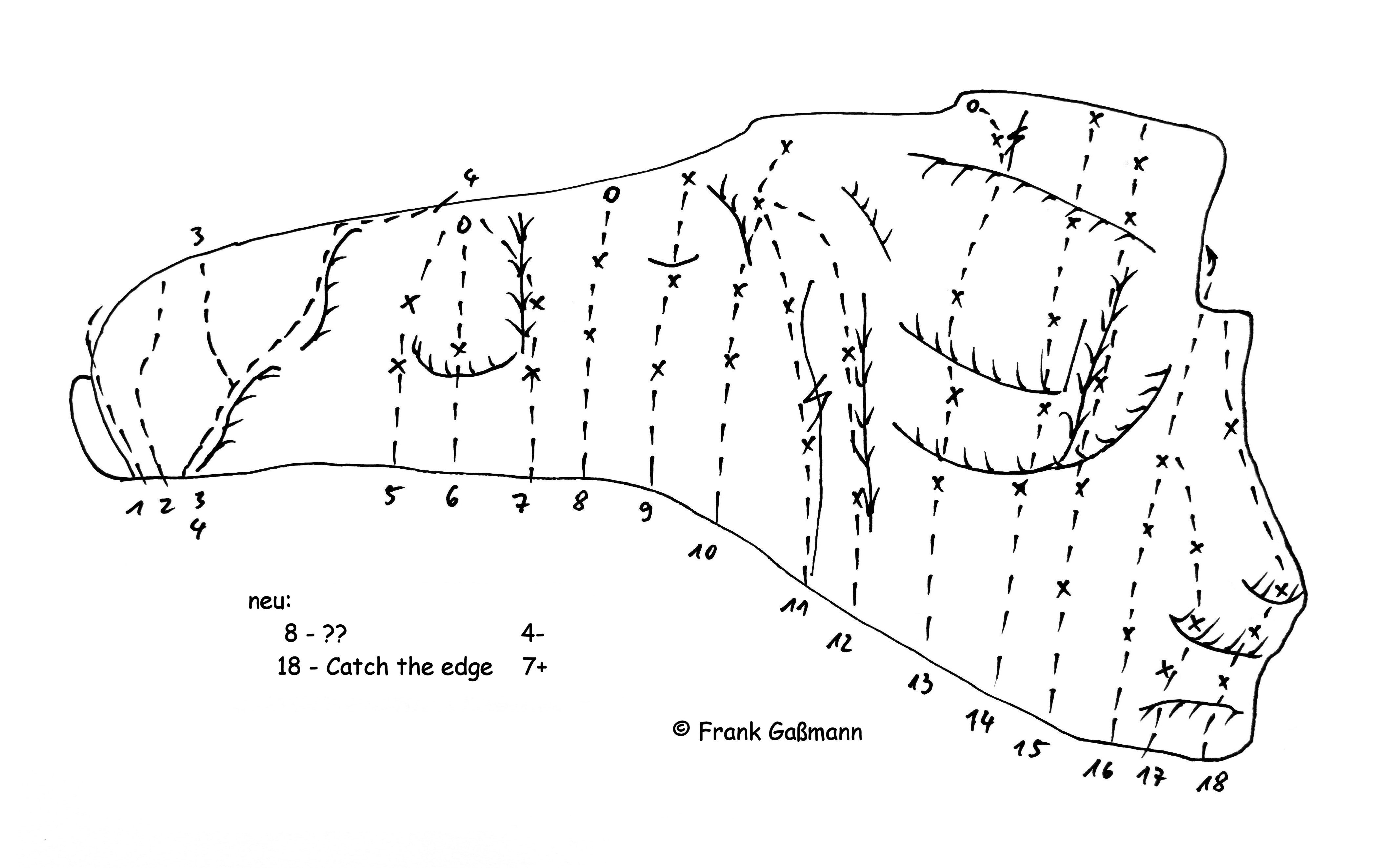 Blauer Stein NO-Wand